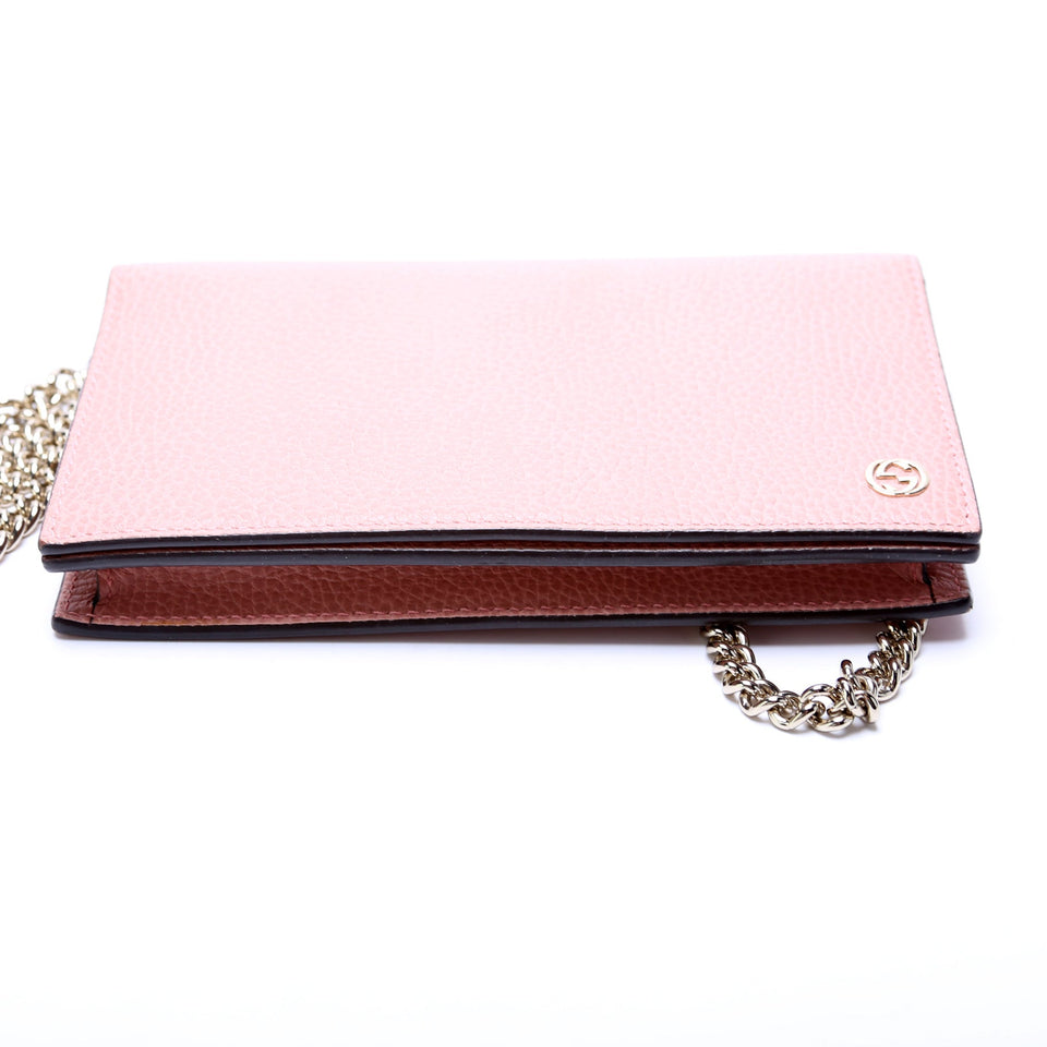 Gucci 466506 Interlocking GG Chain Wallet Bag