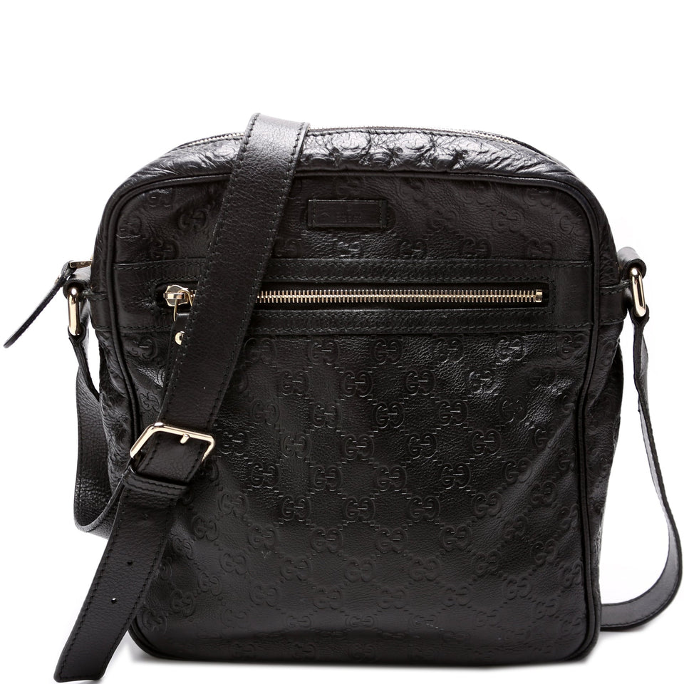 Gucci 201448 Leather Messenger Bag