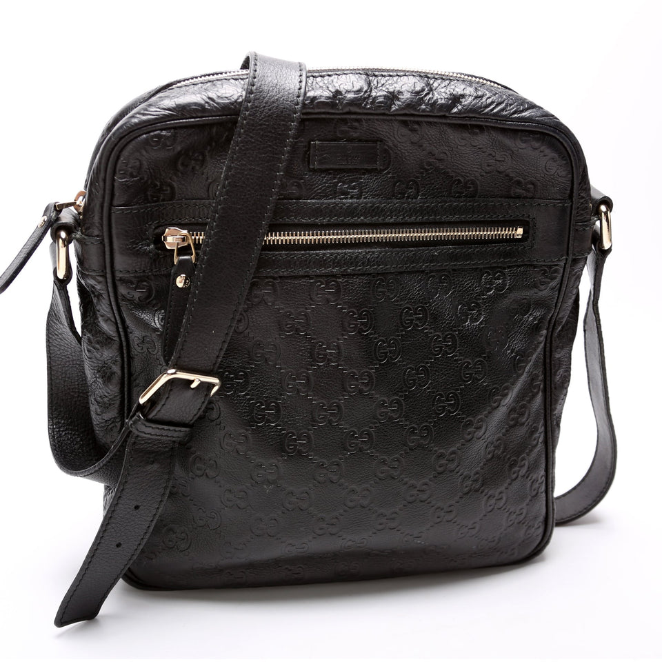 Gucci 201448 Leather Messenger Bag