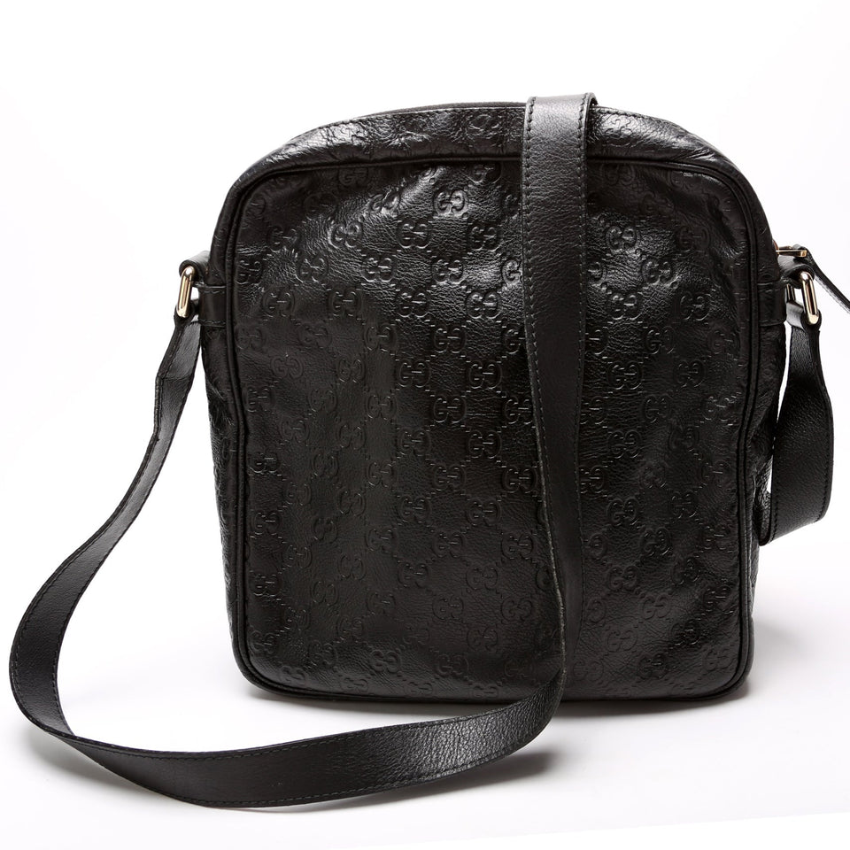 Gucci 201448 Leather Messenger Bag