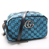 Gucci 447632 Marmont Small Multicolor Canvas Camera Bag