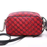Gucci 447632 Marmont Small Multicolor Canvas Camera Bag