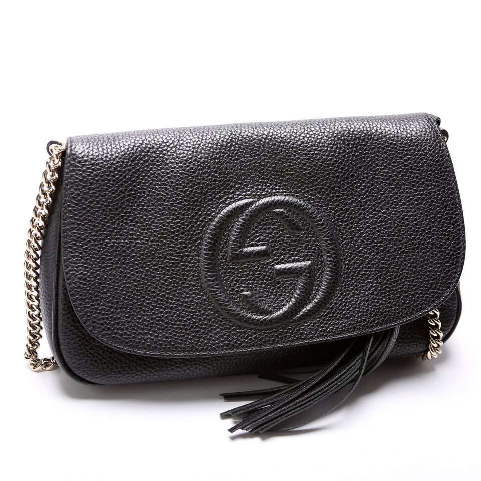 Gucci 536224 Soho Chain Tassel Flap Bag