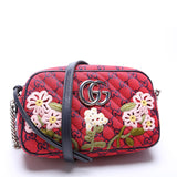 Gucci Marmont Small Camera Multicolor Embroidered Canvas 447632 Bag