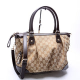 Gucci 247902 GG Canvas Sukey Satchel Bag