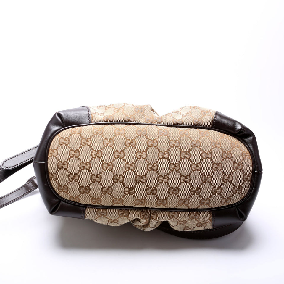 Gucci 247902 GG Canvas Sukey Satchel Bag
