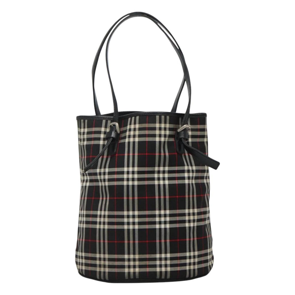 Burberry Nova Check Multicolour Synthetic Tote Bag ( )