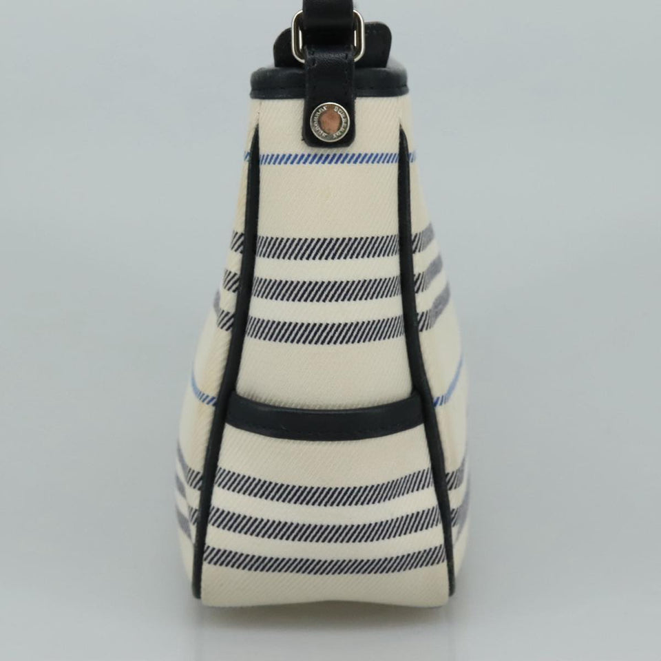 Burberry White Canvas Shoulder Bag ( )