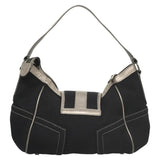 Burberry Navy Canvas Shoulder Bag ( )