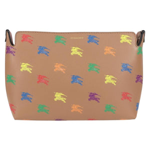 Burberry Brown,Gold Leather Clutch Bag ( )