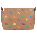 Burberry Brown,Gold Leather Clutch Bag ( )