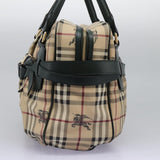 Burberry Nova Check Beige Canvas Handbag ( )