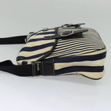 Burberry Black Label White Canvas Shoulder Bag ( )