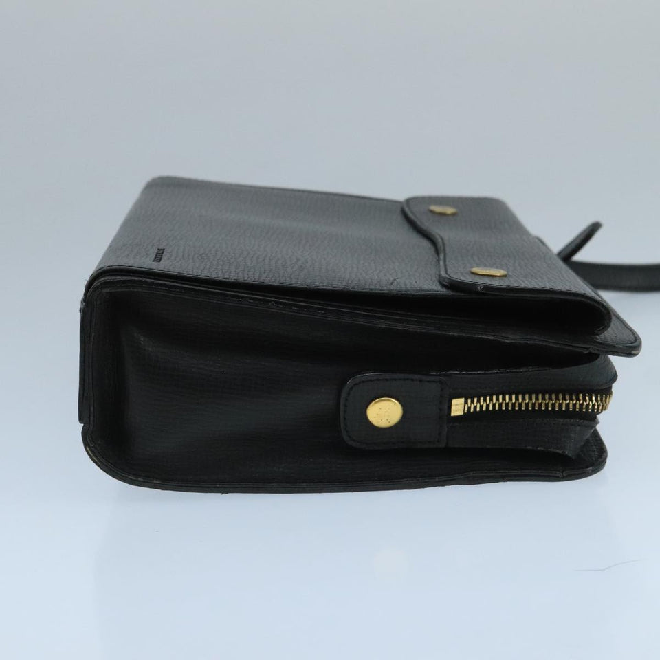 Burberry Black Leather Clutch Bag ( )