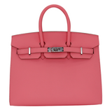 Hermes25cm Birkin Sellier Rose Confetti Epsom Leather Palladium Hardware