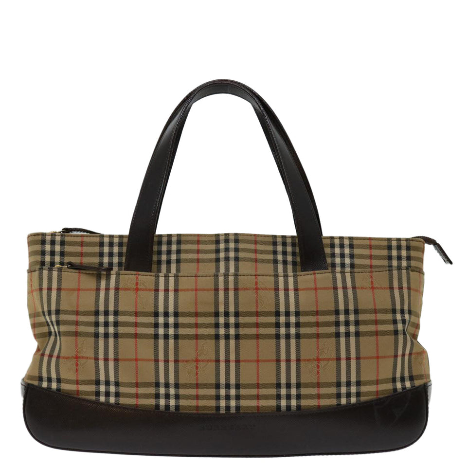 Burberry Nova Check Beige Canvas Handbag ( )