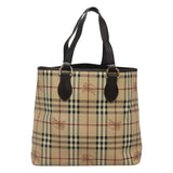 Burberry Nova Check Beige Canvas Tote Bag ( )