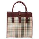 Burberry Nova Check Beige Canvas Handbag ( )