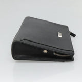 Burberry Black Leather Clutch Bag ( )