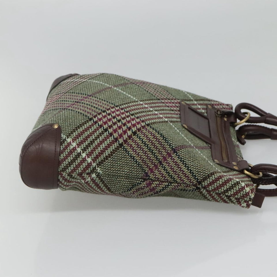 Burberry Green Wool Tote Bag ( )