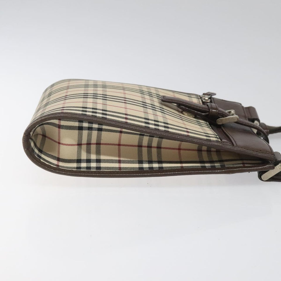 Burberry Nova Check Beige Canvas Shoulder Bag ( )