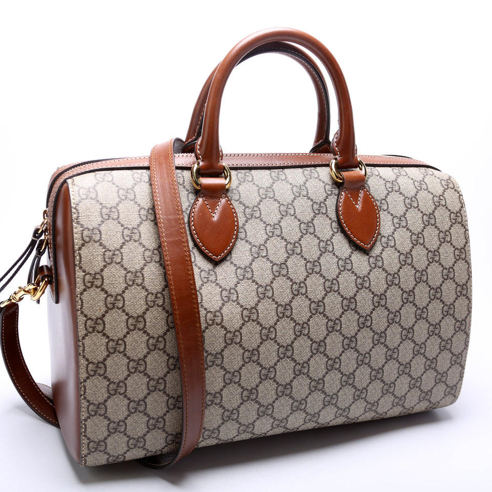 Gucci 409527 GG Supreme Boston Large Bag