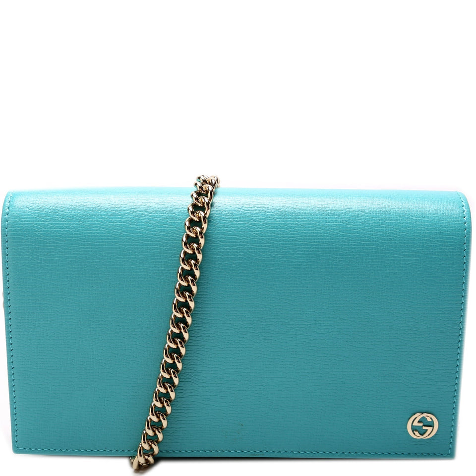 Gucci 354697 Interlocking GG Chain Wallet Bag
