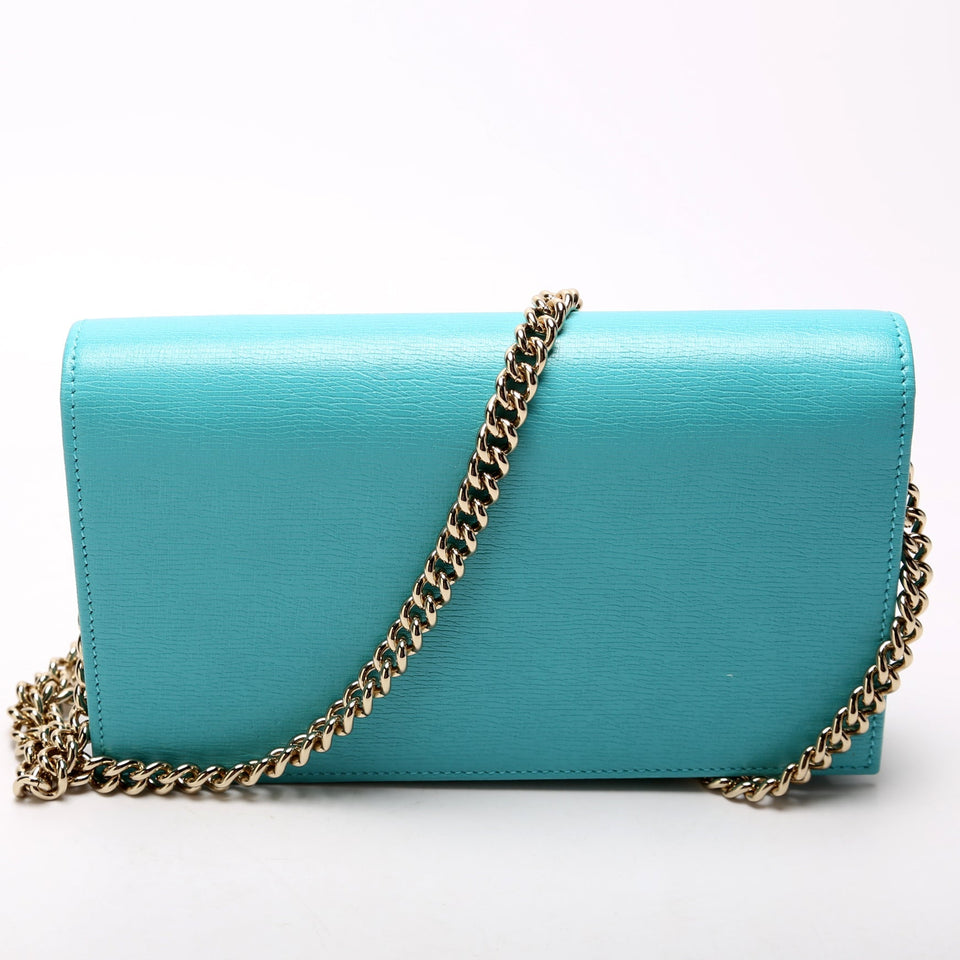 Gucci 354697 Interlocking GG Chain Wallet Bag