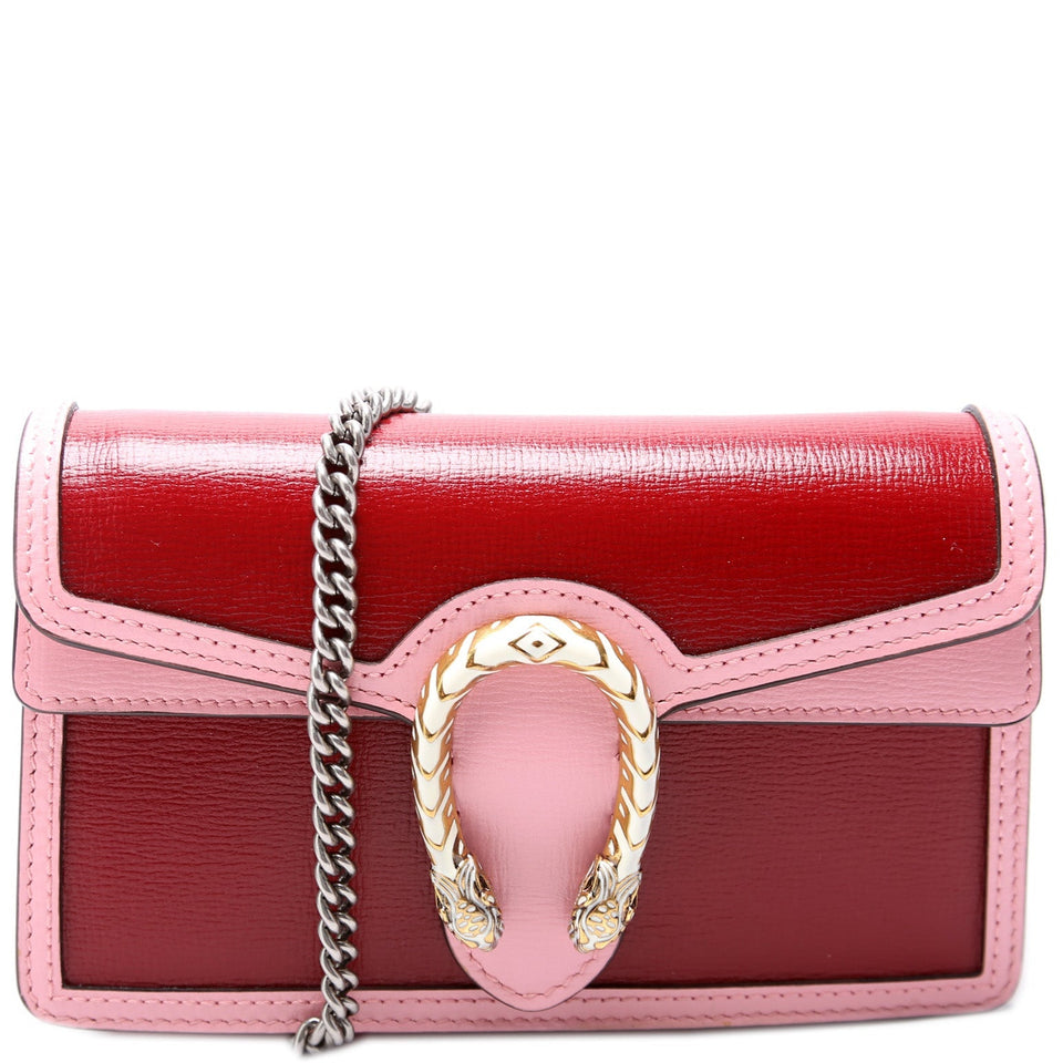 Gucci 476432 Enamel Dionysus Leather Super Mini Bag