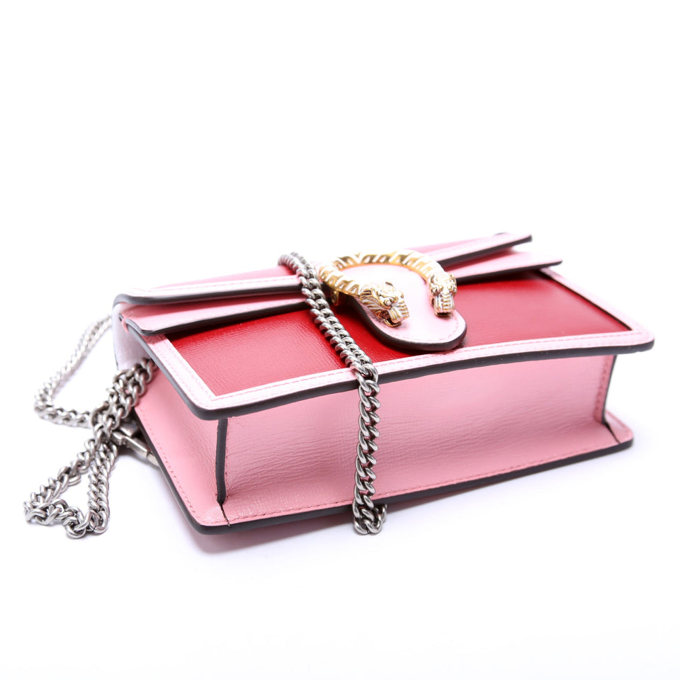 Gucci 476432 Enamel Dionysus Leather Super Mini Bag