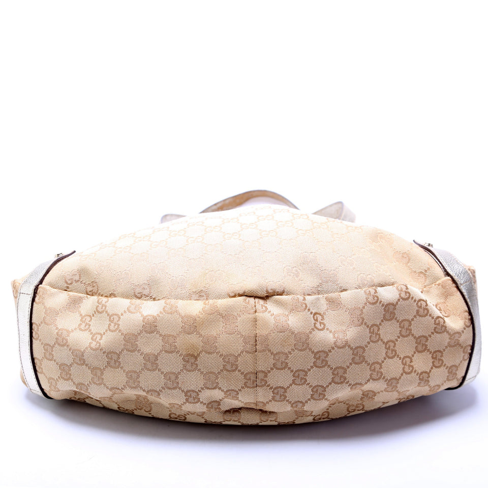 Gucci 130736 Abbey Canvas Tote Medium Bag