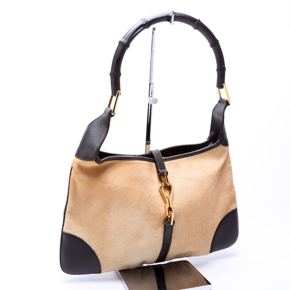 Gucci Bamboo Jackie Ponyhair Vintage 001-4060 Bag