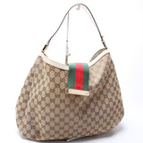 Gucci 233604 GG Canvas New Ladies Web Large Hobo Bag