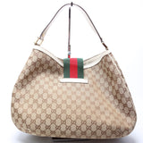 Gucci 233604 GG Canvas New Ladies Web Large Hobo Bag