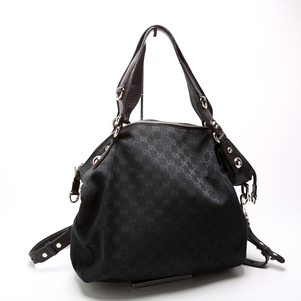 Gucci GG Canvas Icon Bit Large Top Handle 232949 Bag