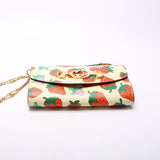 Gucci Zumi Strawberry Print Calfskin Mini Shoulder Bag