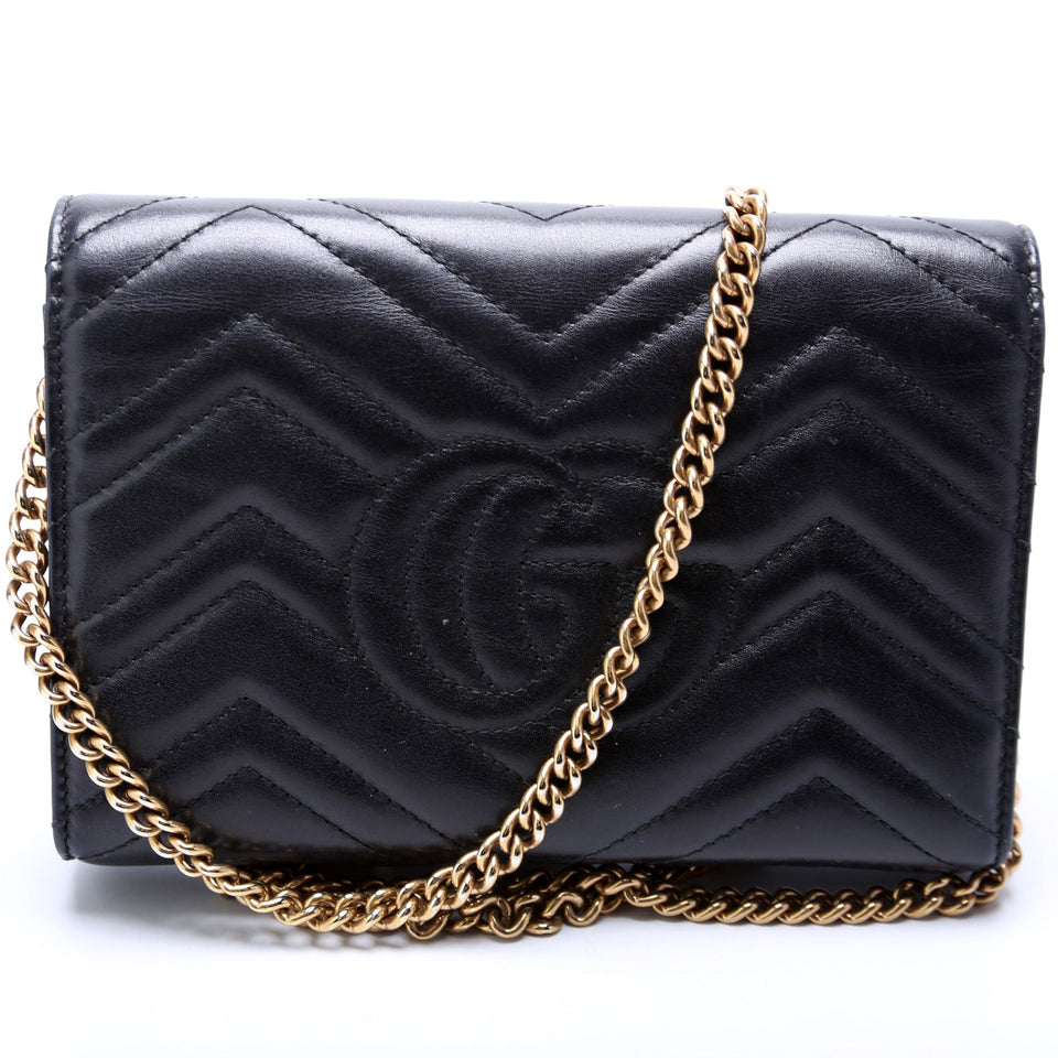 Gucci 474575 Marmont Chain Wallet Bag