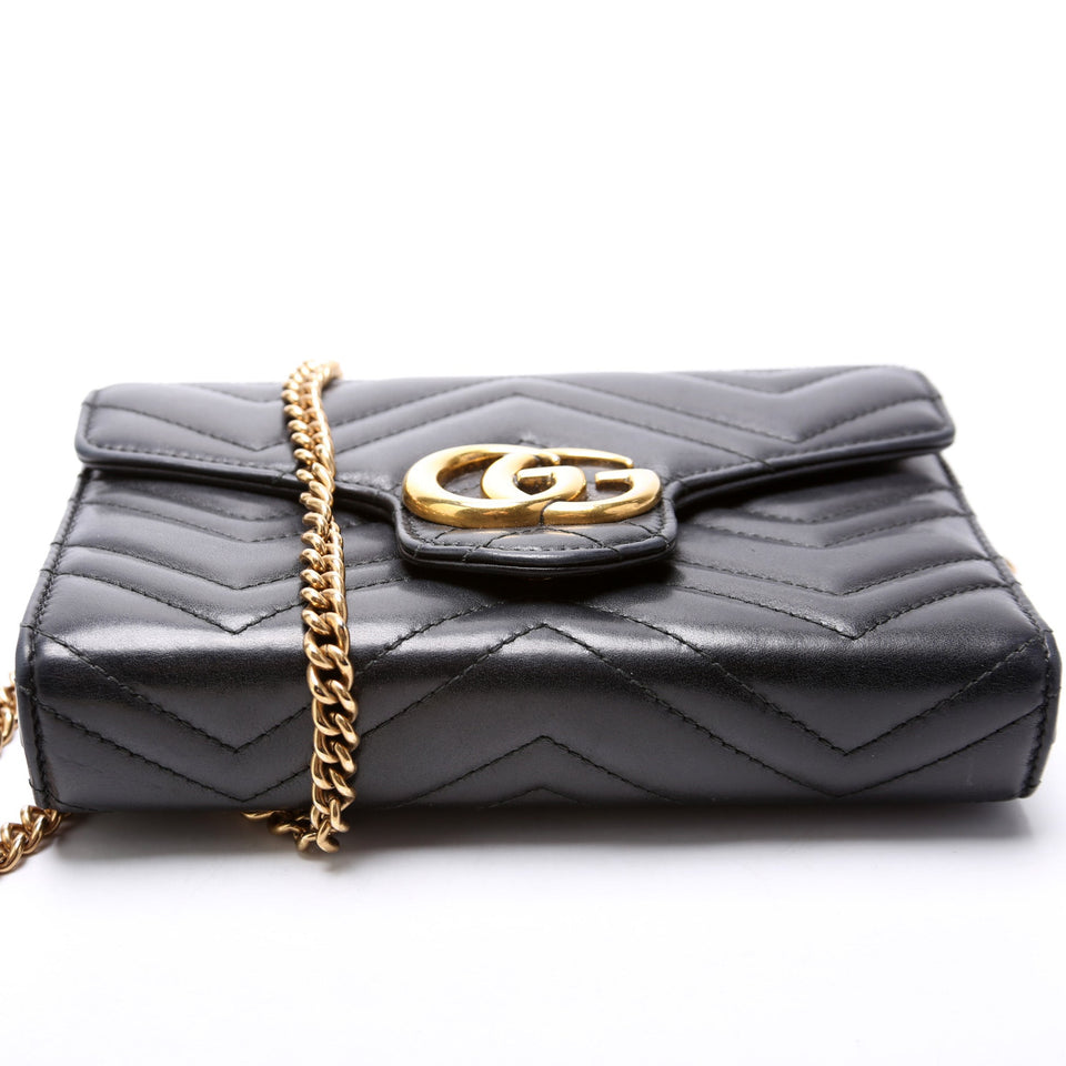 Gucci 474575 Marmont Chain Wallet Bag