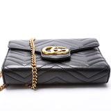 Gucci 474575 Marmont Chain Wallet Bag