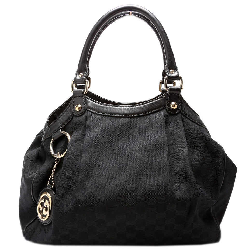 Gucci 211944 Sukey GG Canvas Medium Bag