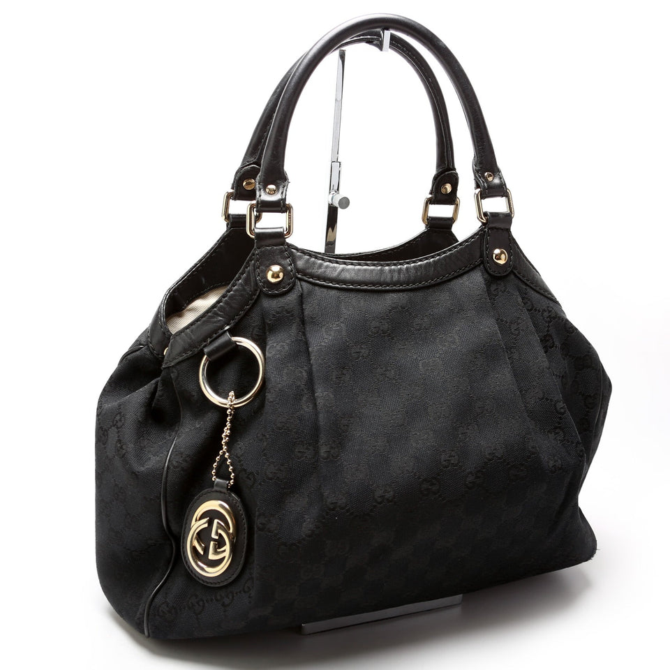 Gucci 211944 Sukey GG Canvas Medium Bag