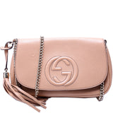 Gucci Soho Chain Tassel Flap Beige 536224 Bag