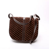 Gucci GG Suede Flap Shoulder Vintage Bag