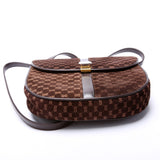 Gucci GG Suede Flap Shoulder Vintage Bag