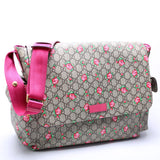 Gucci 211131 GG Plus Rose Bud Diaper Bag