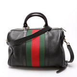 Gucci 247205 Boston Web Leather Bag