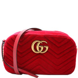 Gucci 447632 Marmont Small Velvet Camera Bag