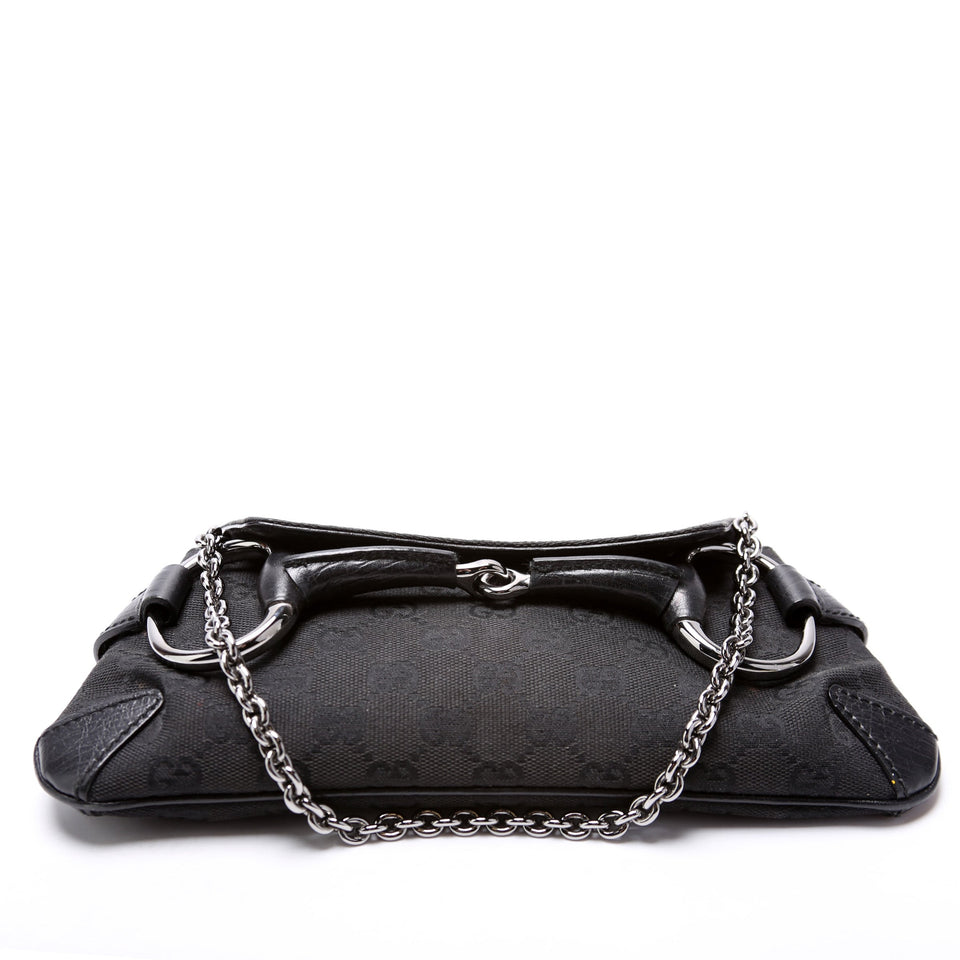Gucci Horsebit GG Canvas Clutch 114923 Bag