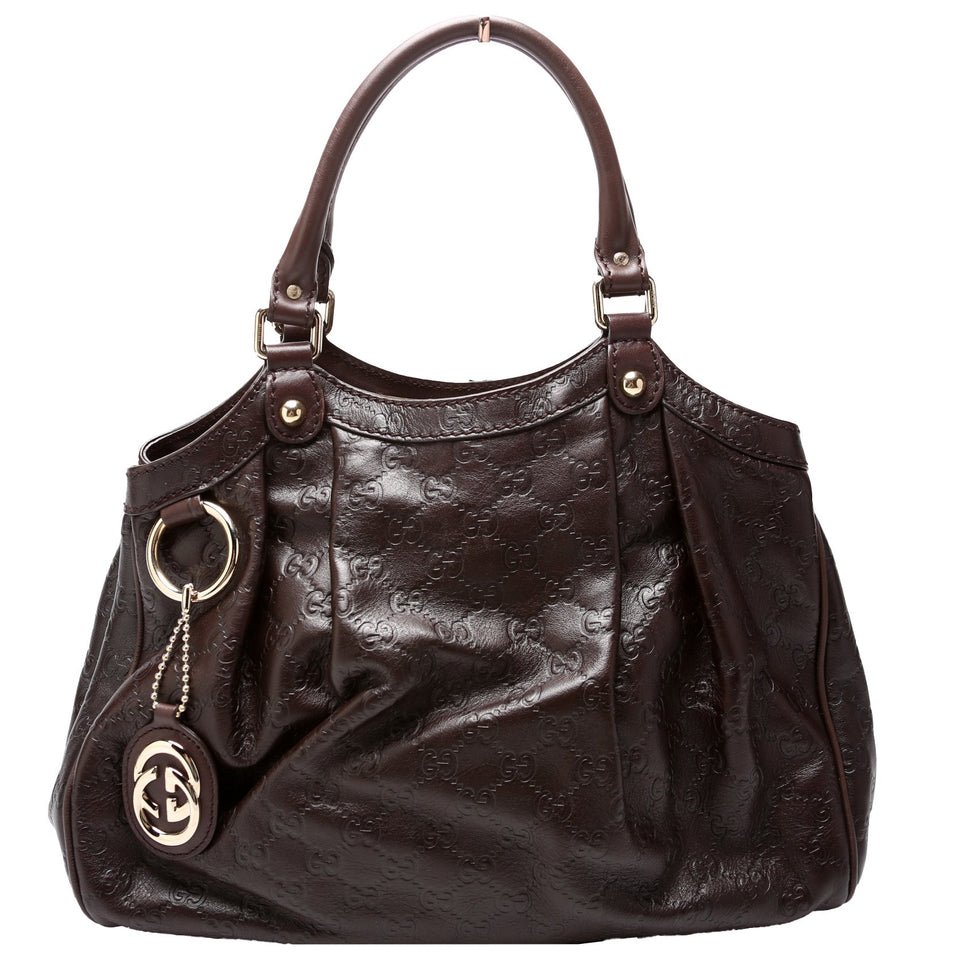 Gucci 211944 Sukey GG Leather Medium Bag