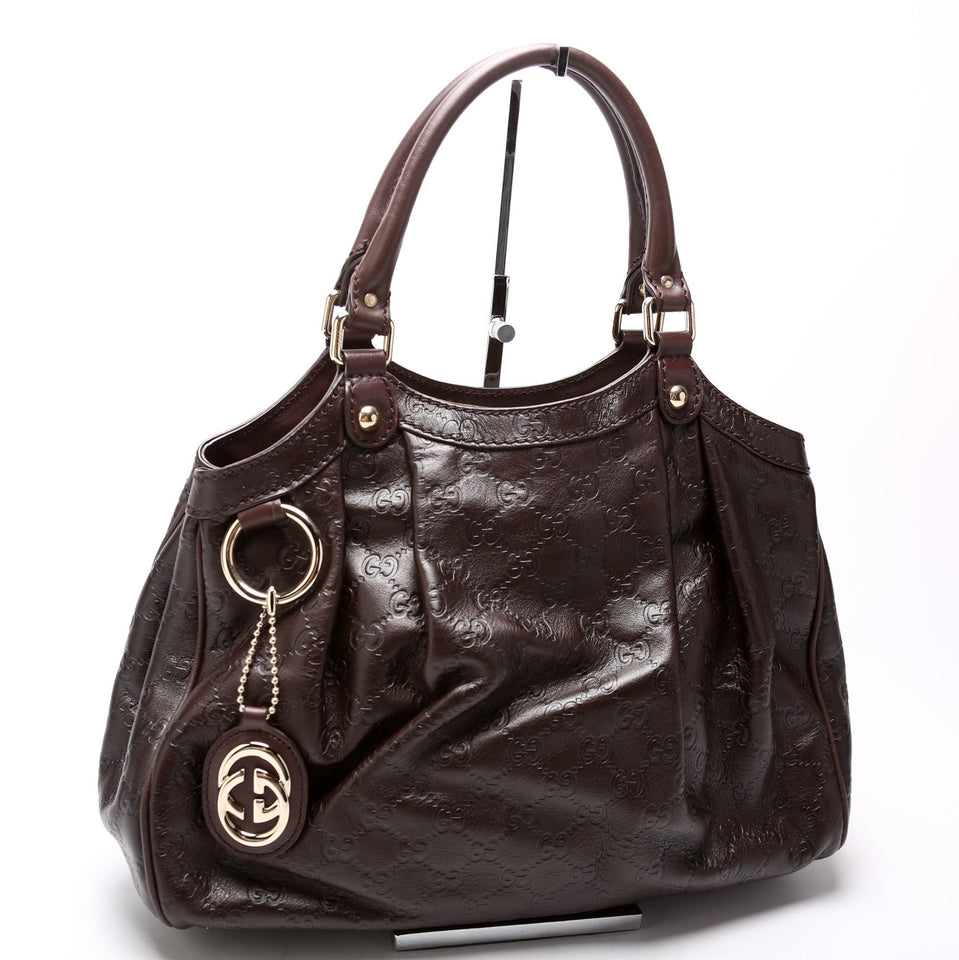 Gucci 211944 Sukey GG Leather Medium Bag